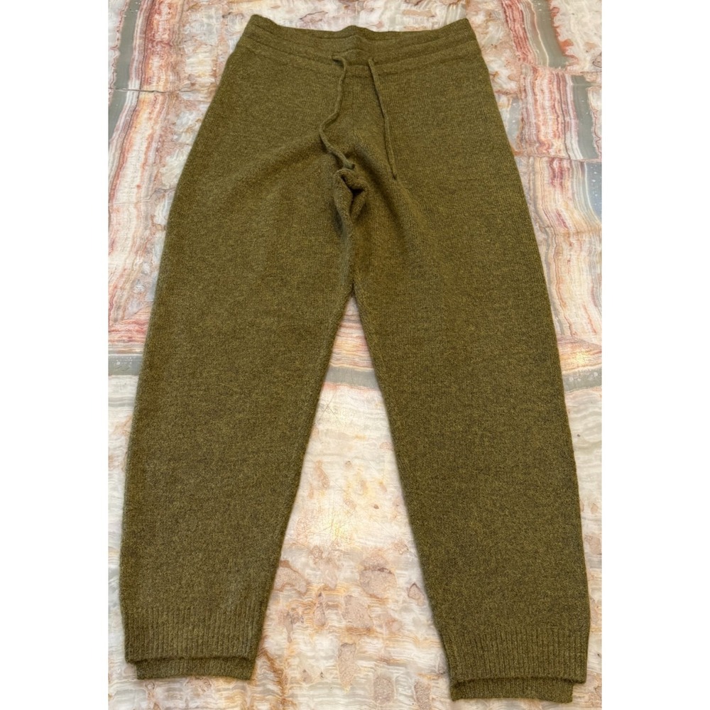 Grade & Gather Womens Jogger Pants Olive Green Tapered Leg Comfort Stretch Large